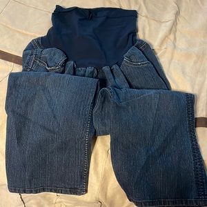 Oh baby, maternity capris, size extra large, dark blue